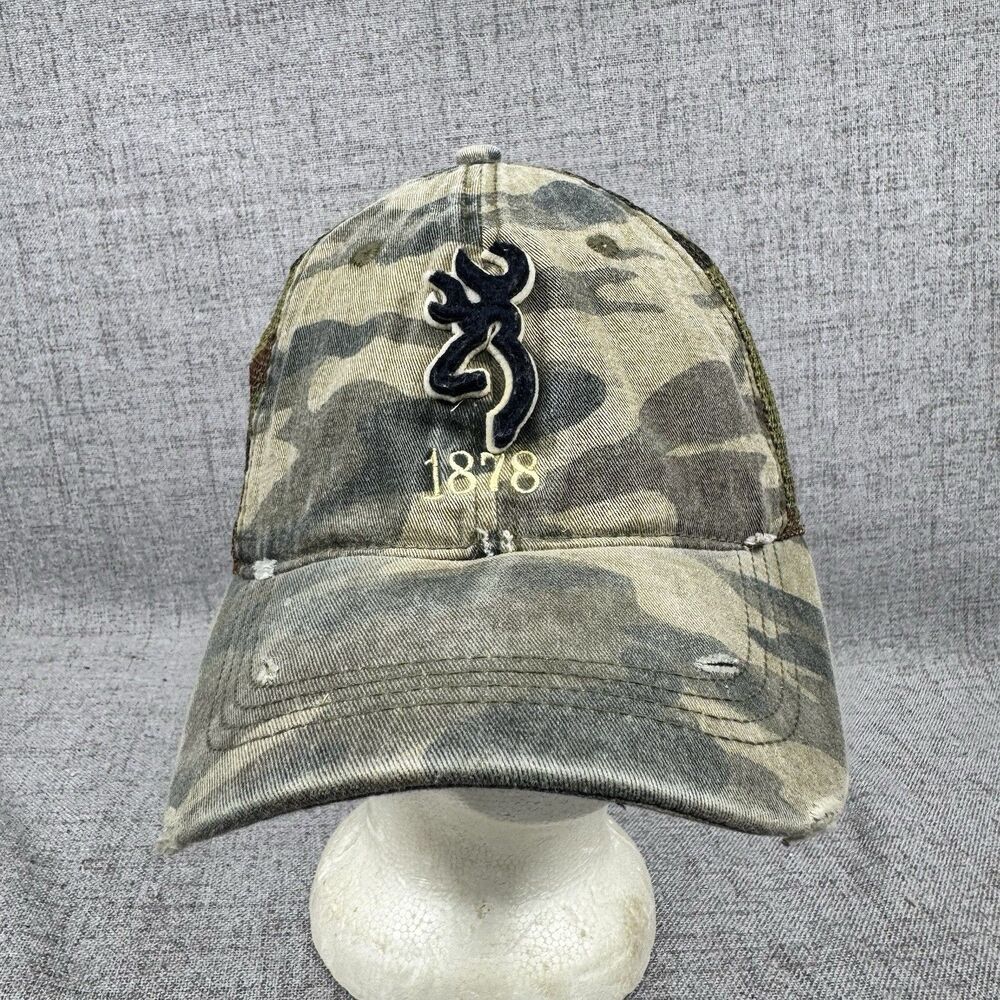 Browning Hat Cap OSFA Adjustable Snapback Camo Hunting